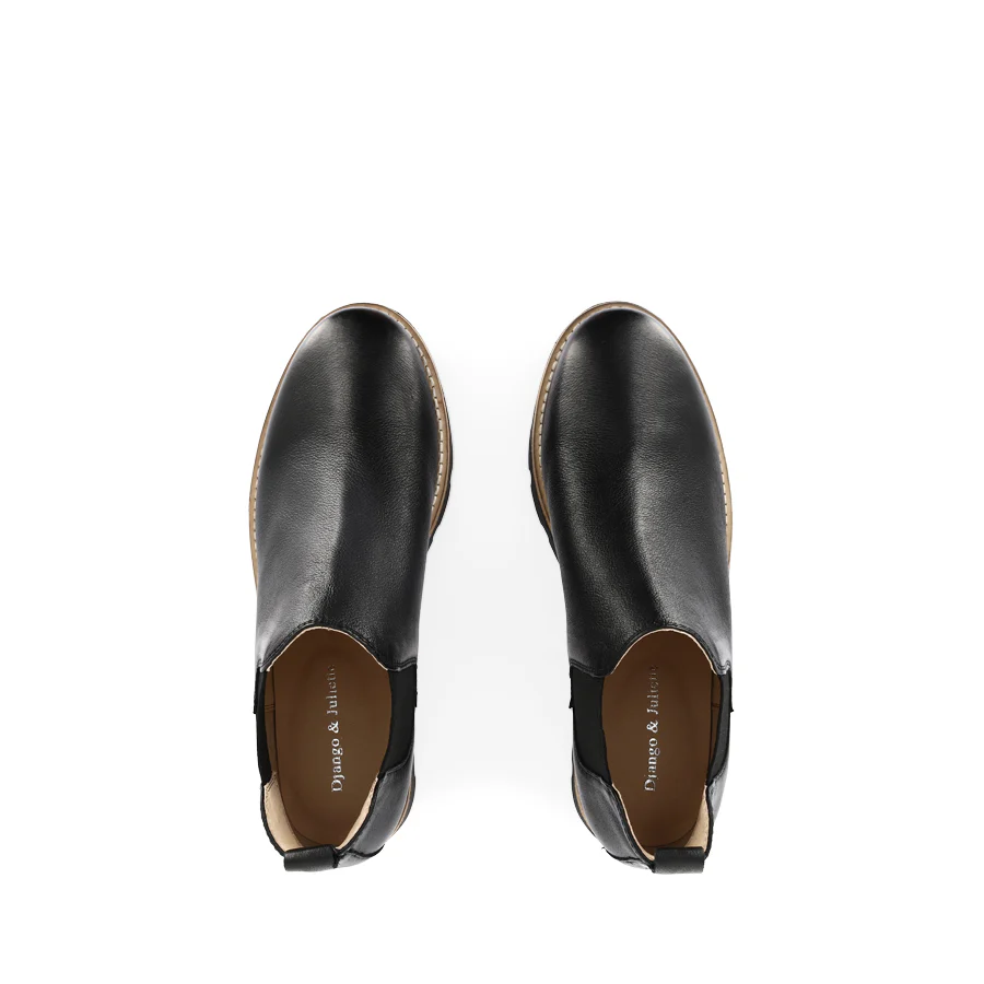 DRARIA - BLACK LEATHER BLACK SOLE - Image 5