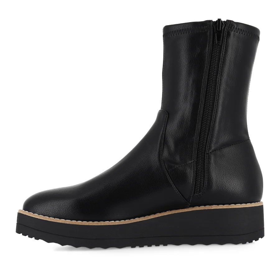 DRINKLE - BLACK STRETCH SMOOTH BLACK SOLE - Image 2