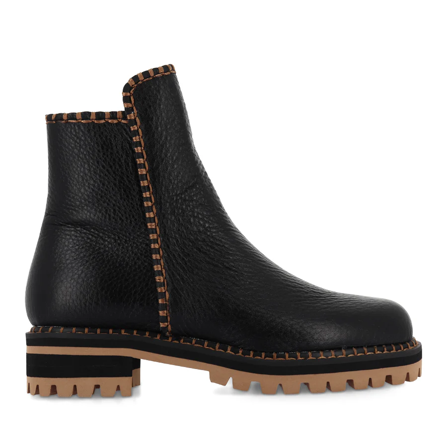 DURIAN - BLACK TAN LEATHER