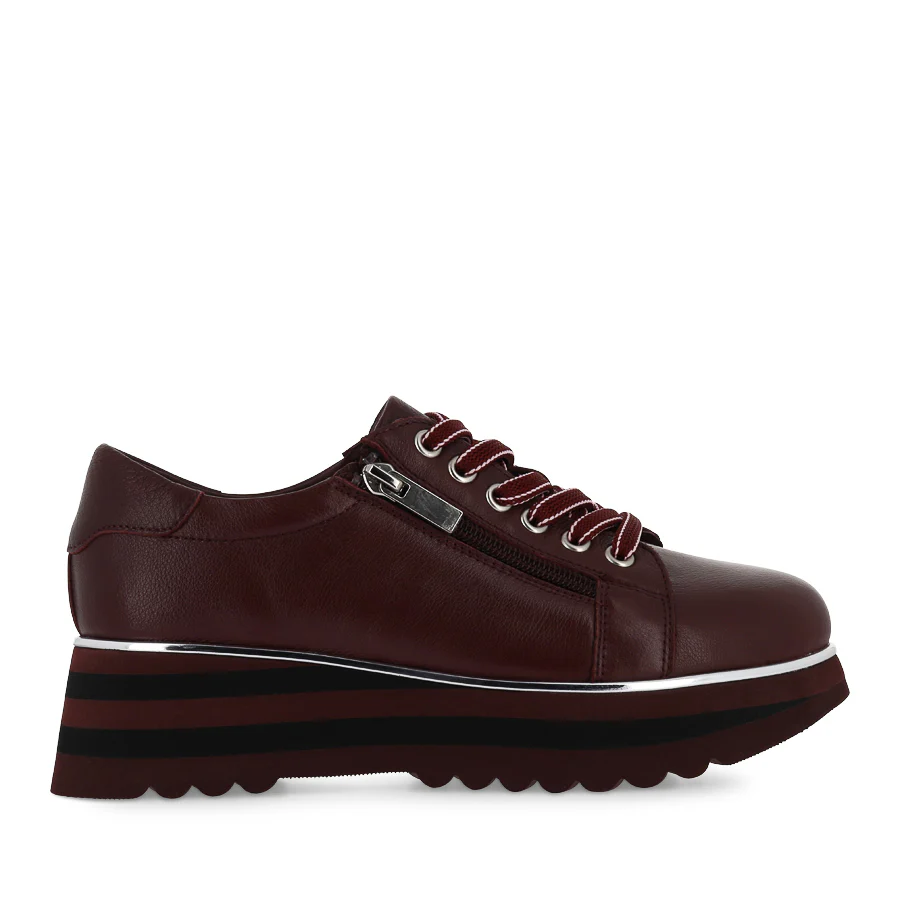 EAMMES - BURGUNDY LEATHER