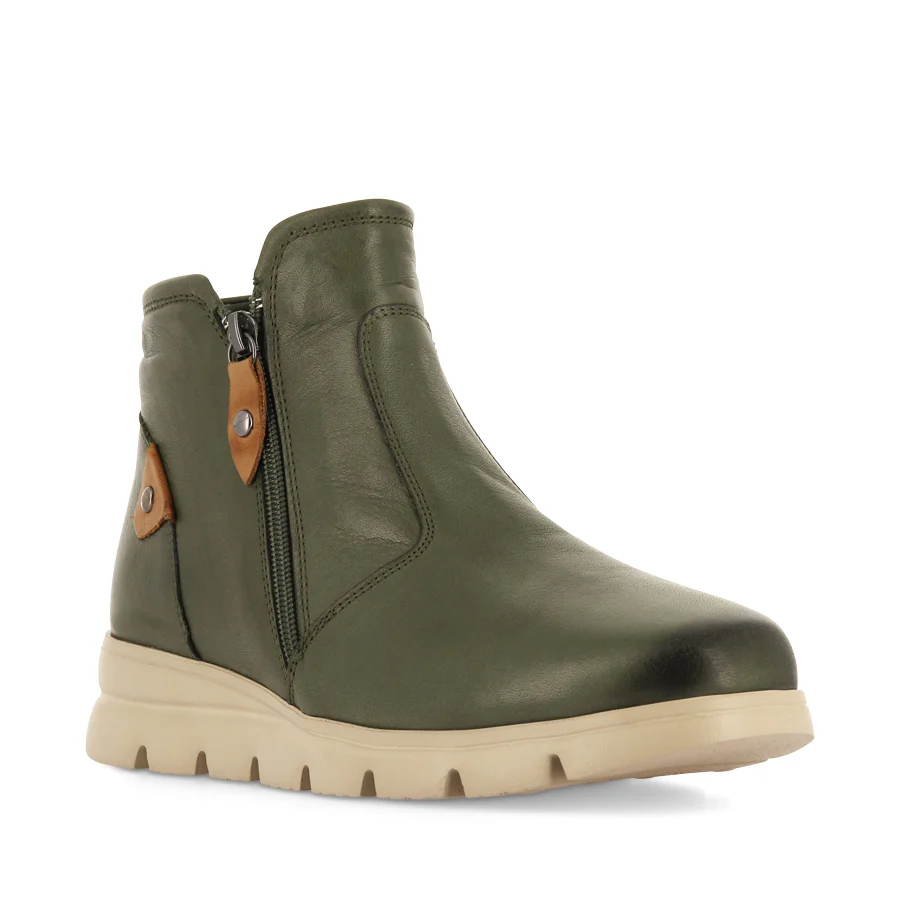 EDDIE - DARK OLIVE LEATHER - Image 3
