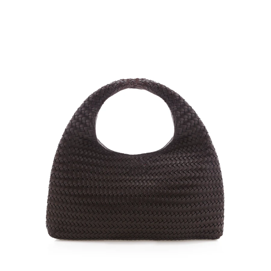 ELIANA HANDLE BAG - CHOCOLATE