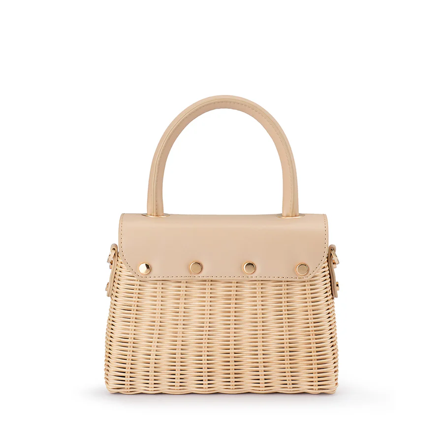 ELLE WICKER TOP HANDLE - NATURAL - Image 2
