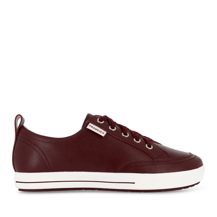 ELLIE V - CRANBERRY TUMBLED LEATHER