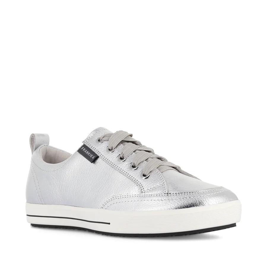 ELLIE V - SILVER TUMBLED LEATHER - Image 3
