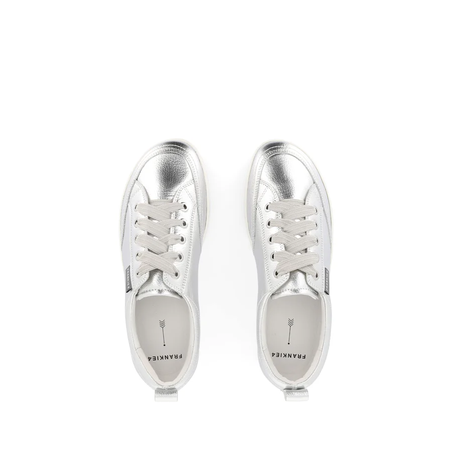 ELLIE V - SILVER TUMBLED LEATHER - Image 5