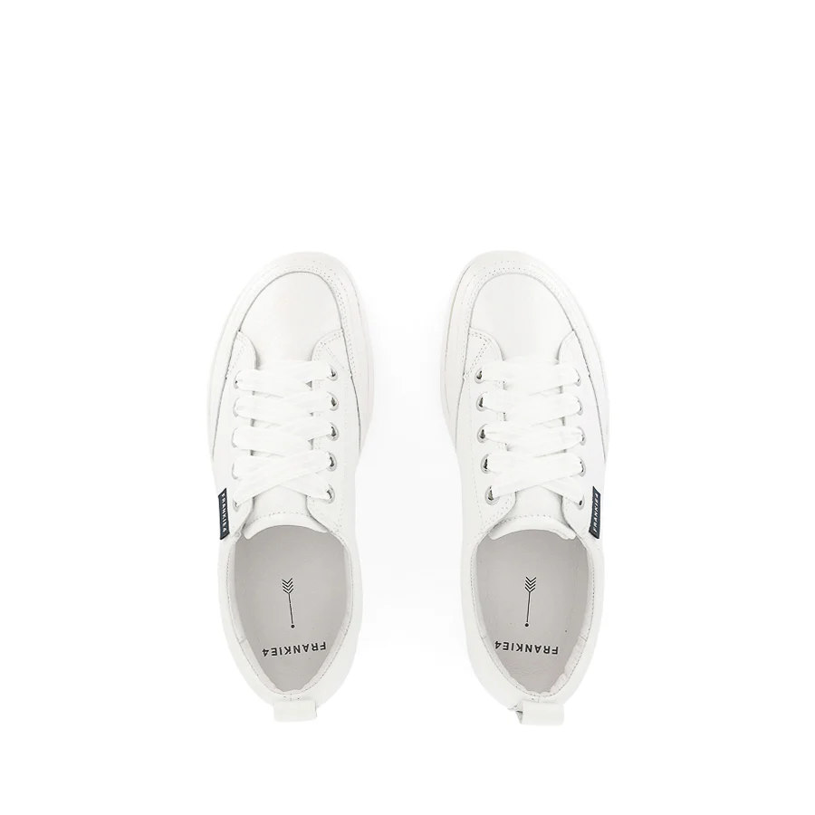 ELLIE V - WHITE TUMBLED LEATHER - Image 5