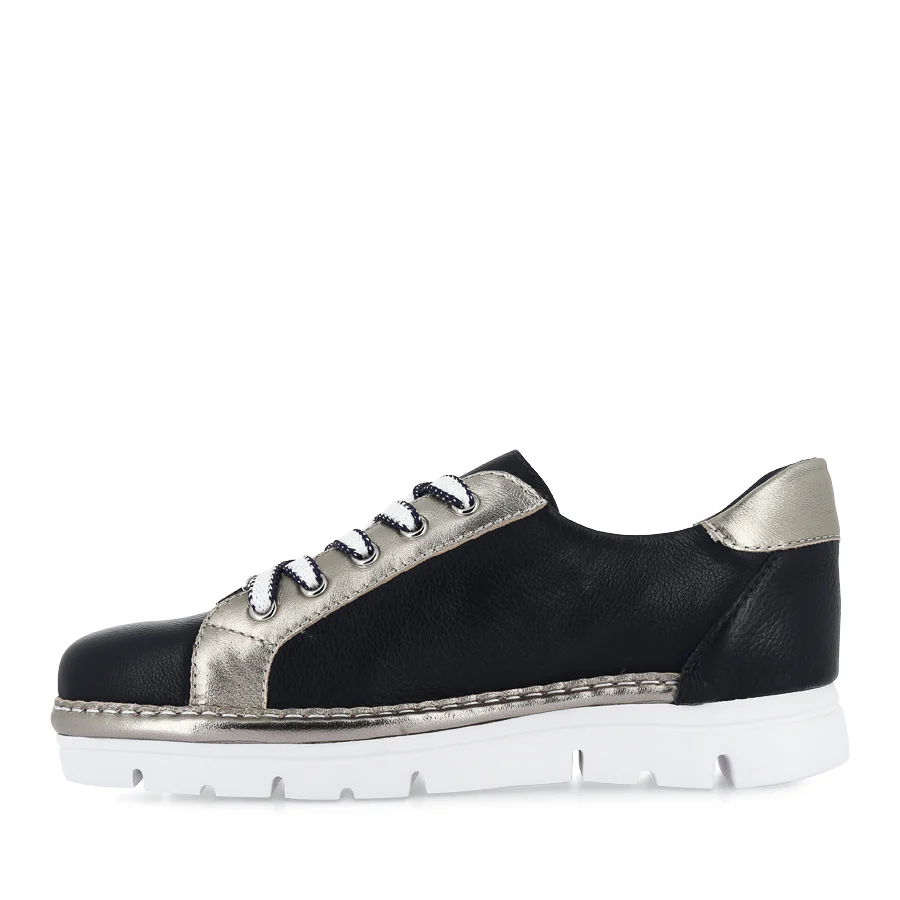 ELOS - NAVY ARGENTO LEATHER - Image 2