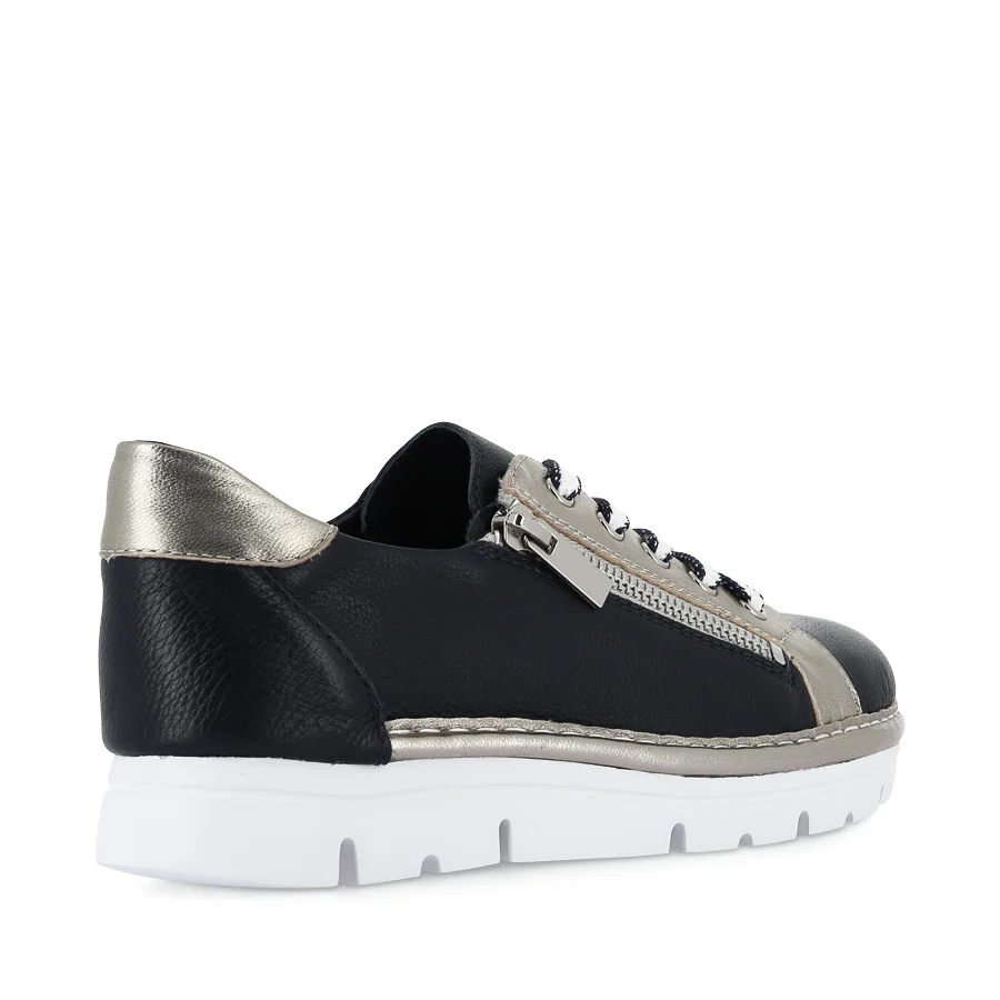 ELOS - NAVY ARGENTO LEATHER - Image 4