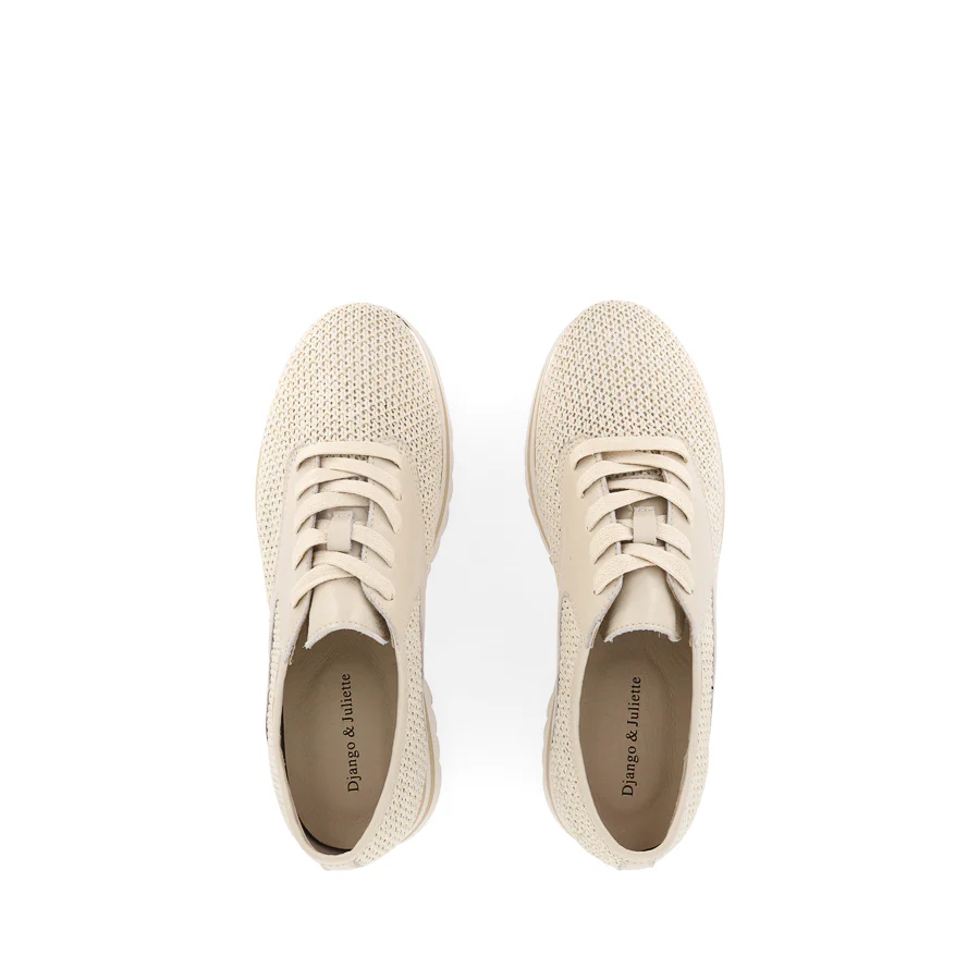 ENDO - IVORY RAFFIA/MILK LEATHER - Image 5