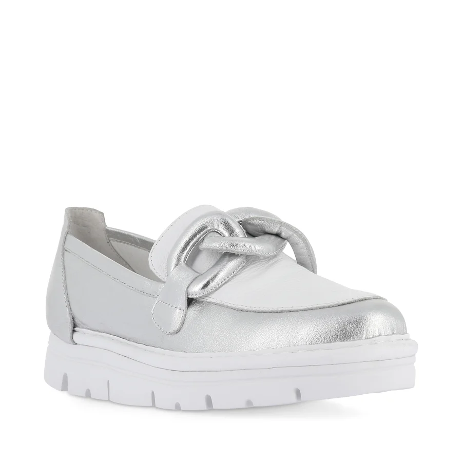 ERORA - SILVER WHITE LEATHER - Image 3