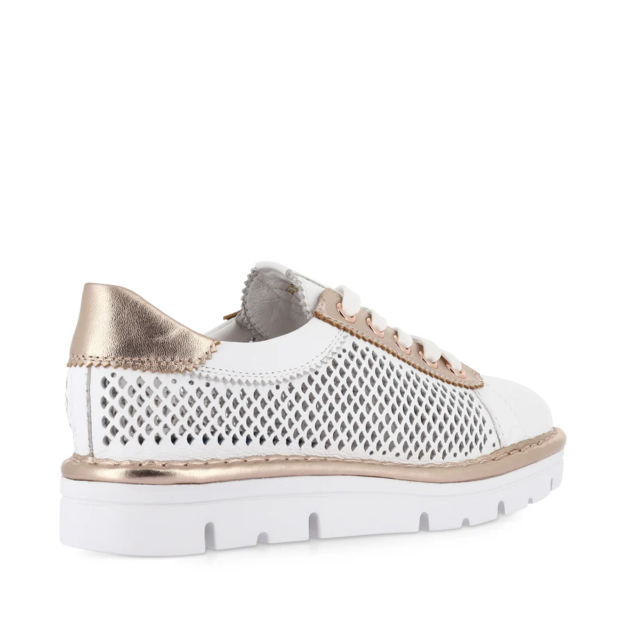 EXRA - WHITE PALE ROSE GOLD LEATHER - Image 4