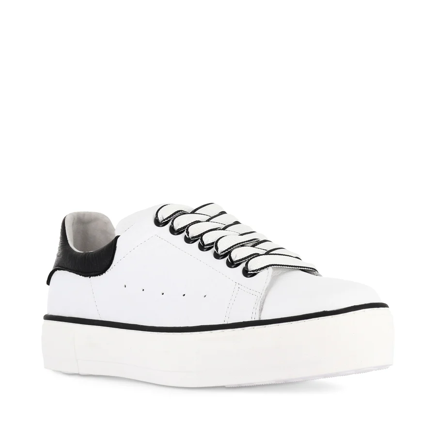 FALIT - WHITE BLACK LEATHER - Image 3