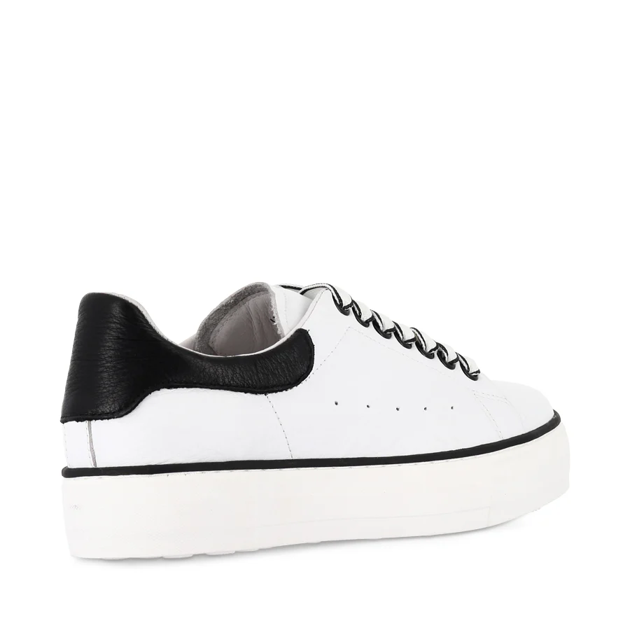FALIT - WHITE BLACK LEATHER - Image 4