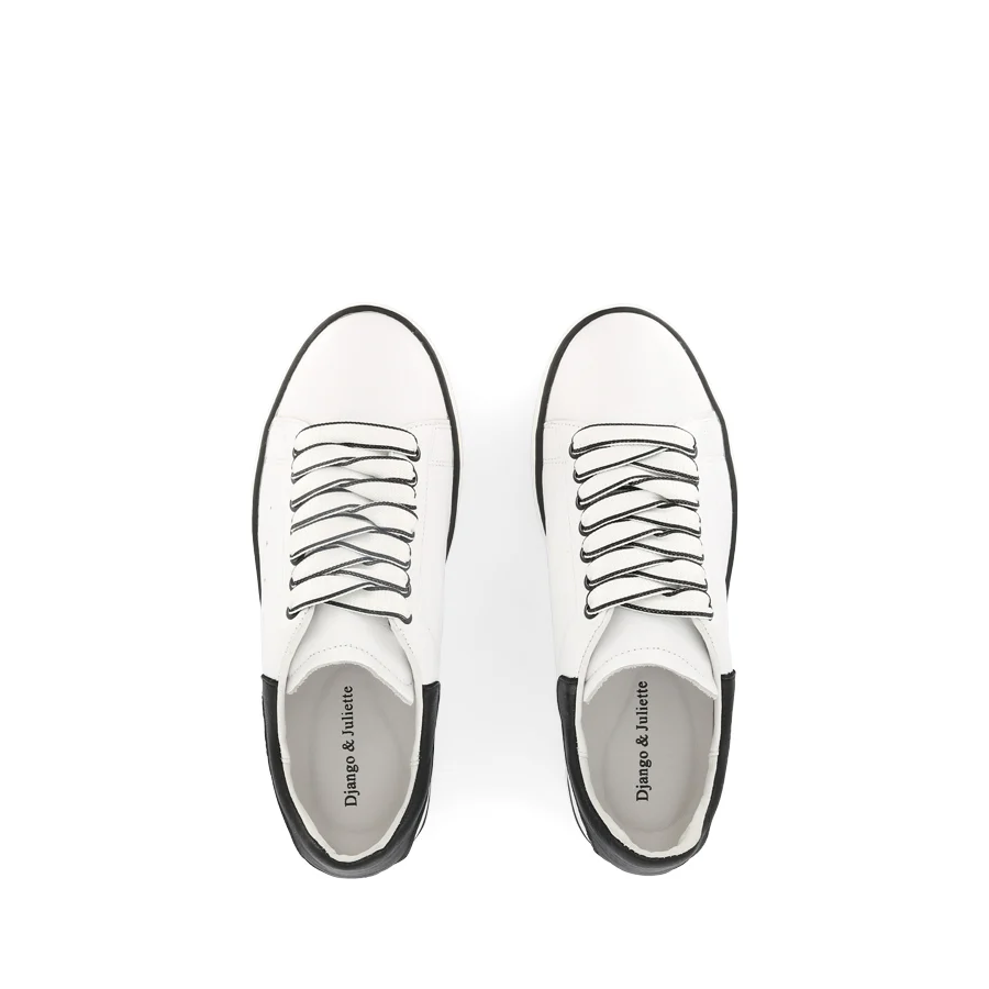 FALIT - WHITE BLACK LEATHER - Image 5