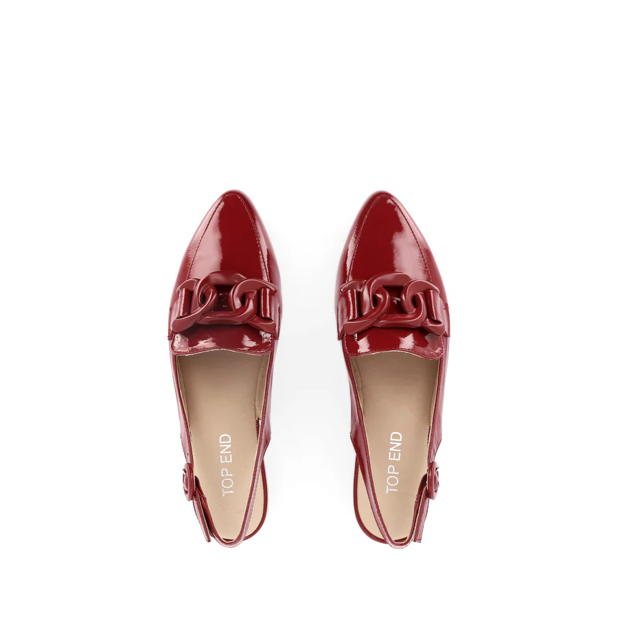 FAVILLAS - DARK RED PATENT LEATHER - Image 5