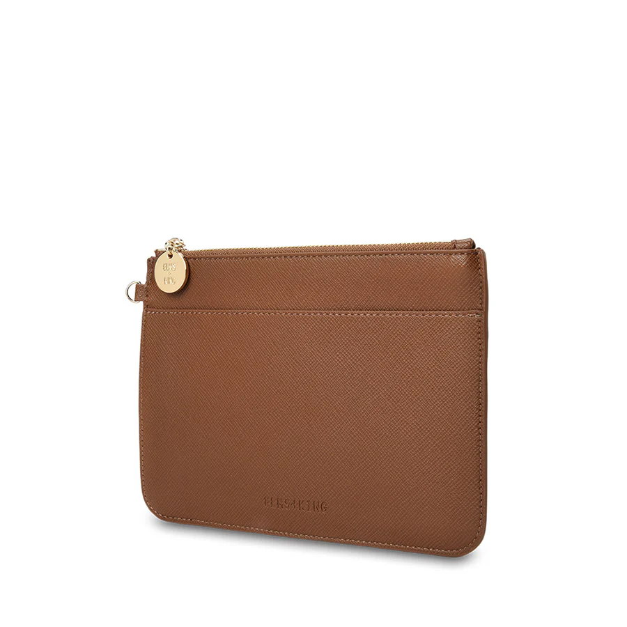 FLAT POUCH - TAN SAFFIANO - Image 2