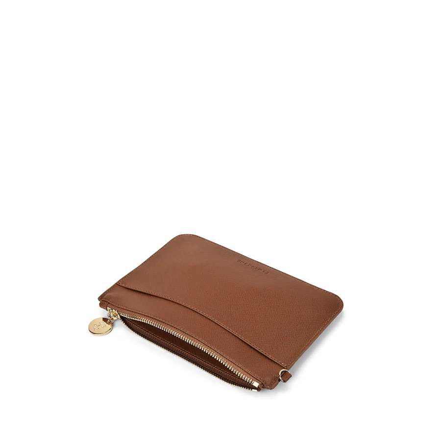 FLAT POUCH - TAN SAFFIANO - Image 5