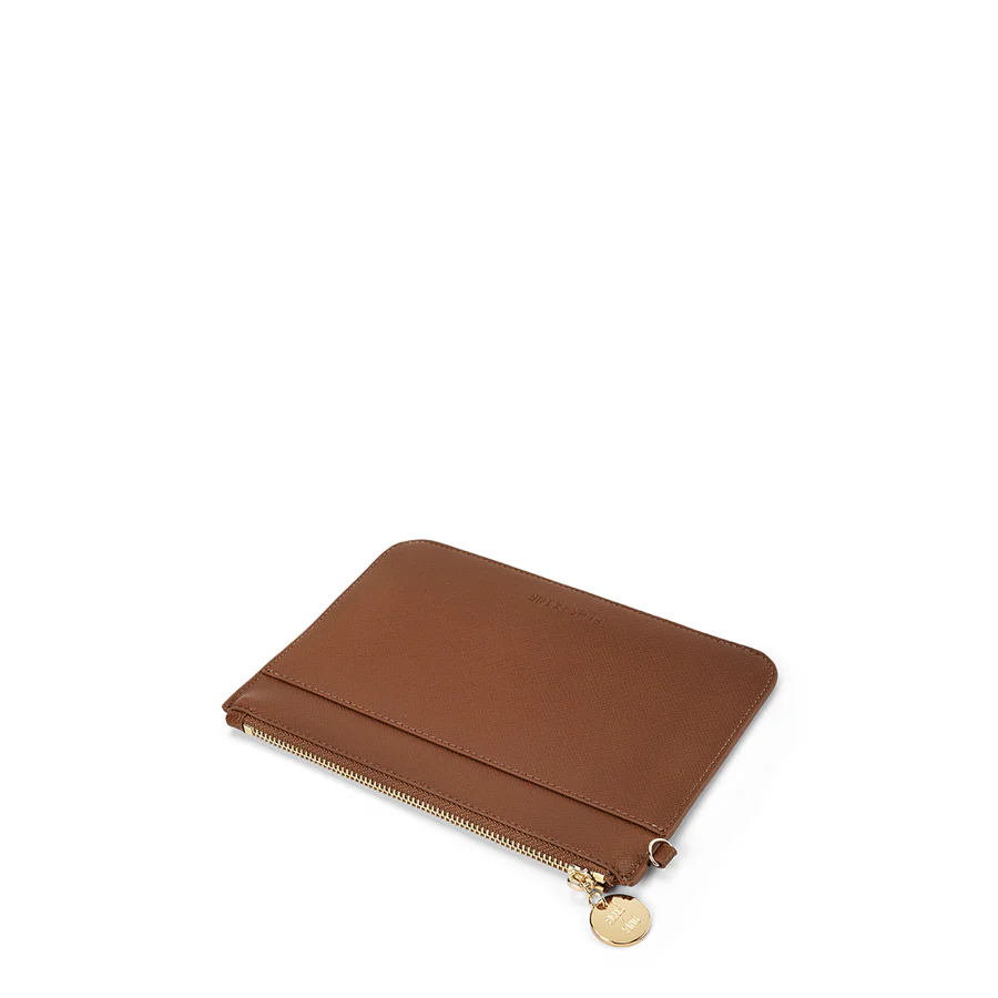 FLAT POUCH - TAN SAFFIANO - Image 6