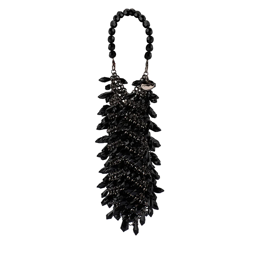 FLORENCE CHAINMAIL BAG - BLACK - Image 2