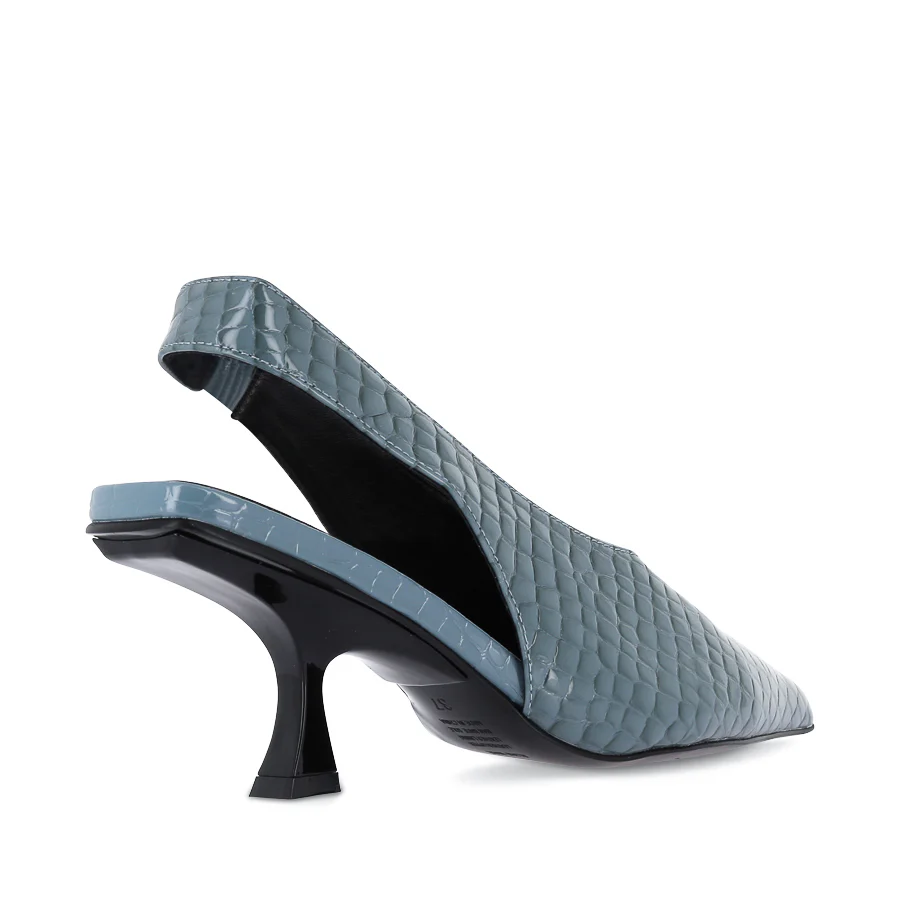 FRANKIE - DENIM PATENT CROC - Image 4