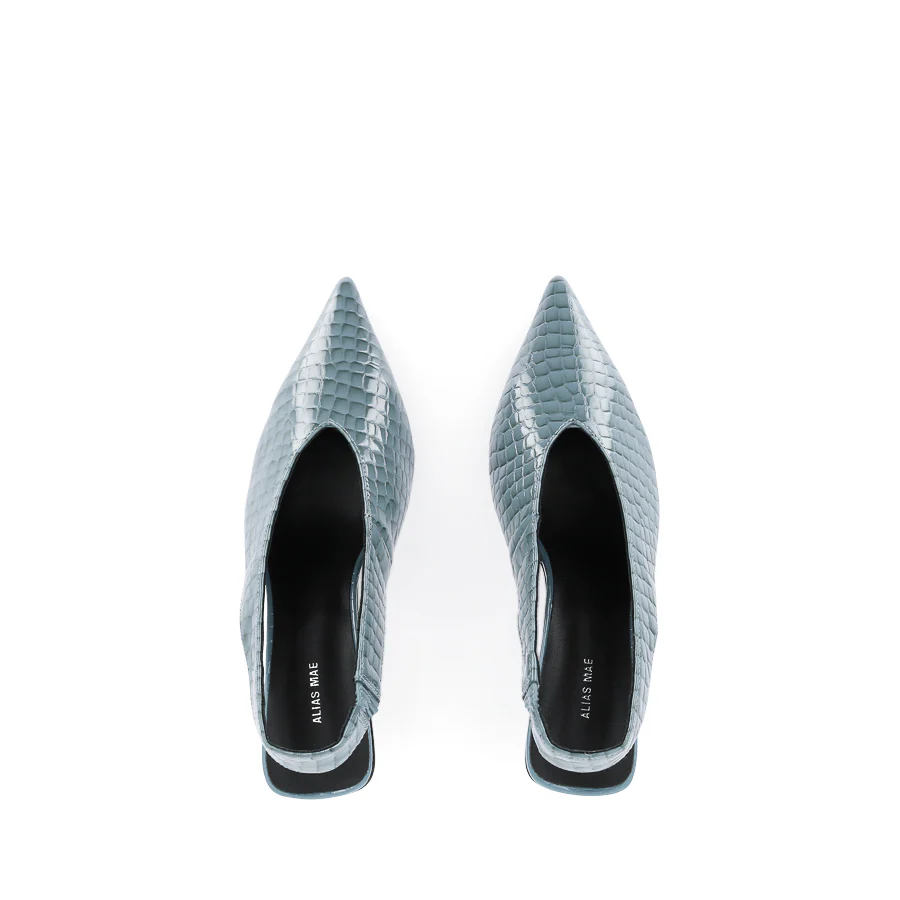FRANKIE - DENIM PATENT CROC - Image 5