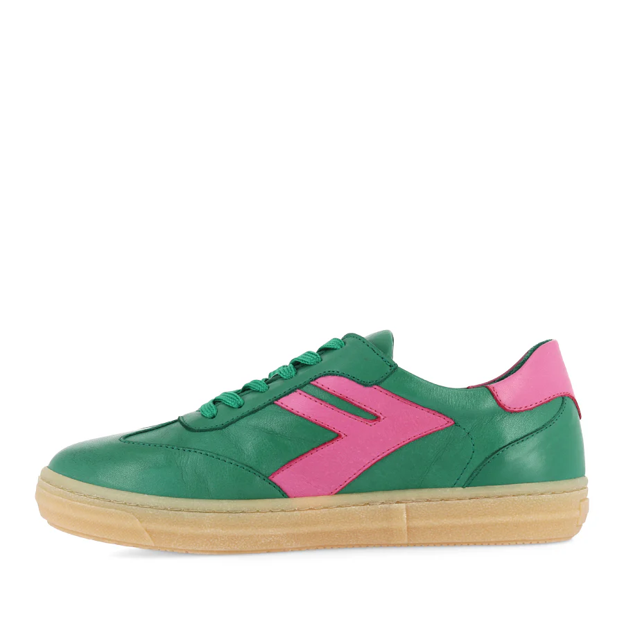 FREYA - GREEN/PINK LEATHER - Image 2