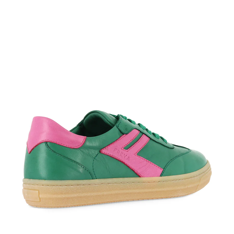 FREYA - GREEN/PINK LEATHER - Image 4