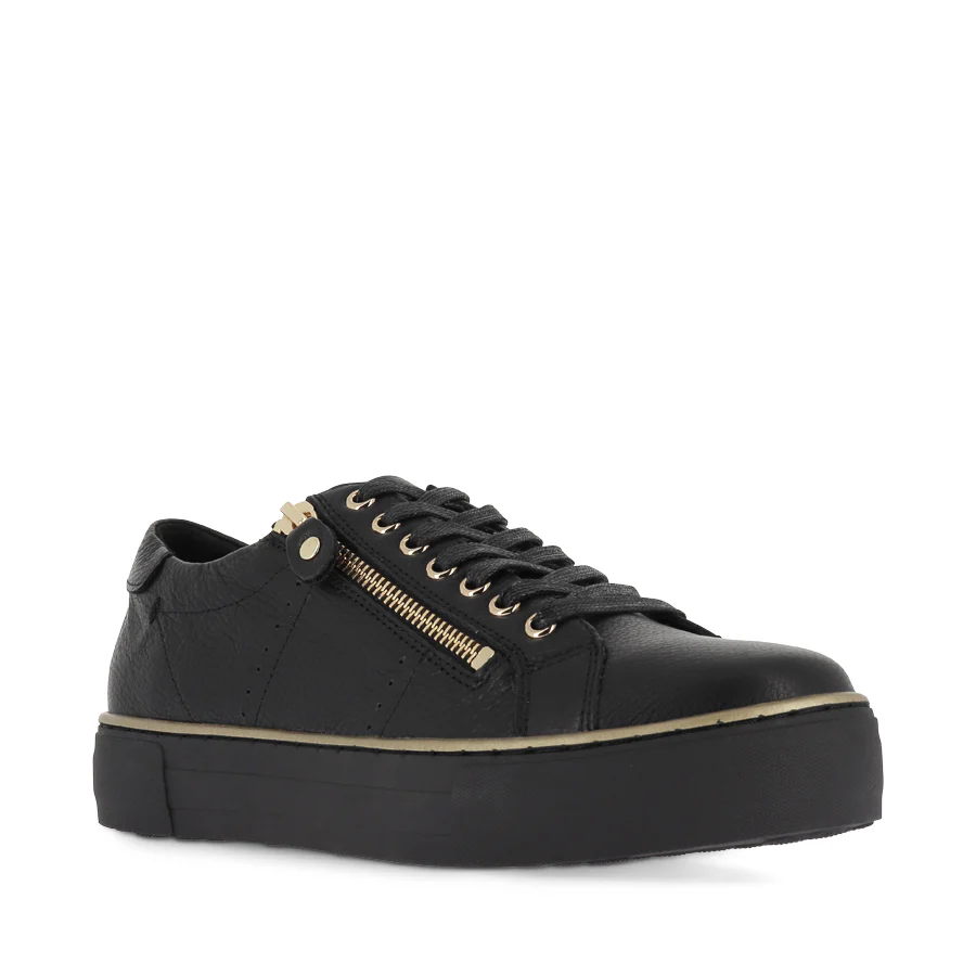 FROGGY - BLACK LEATHER BLACK SOLE - Image 3