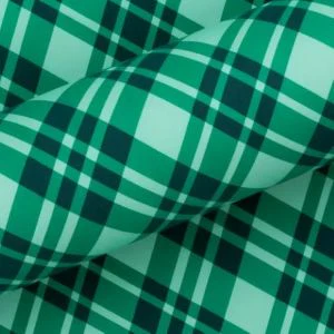 GIFT WRAP - PLAID EVERGREEN