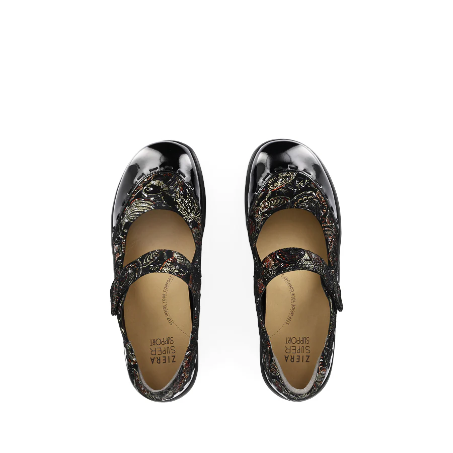 GUMMIBEAR W - BLACK ROYAL PRINT PATENT LEATHER - Image 5
