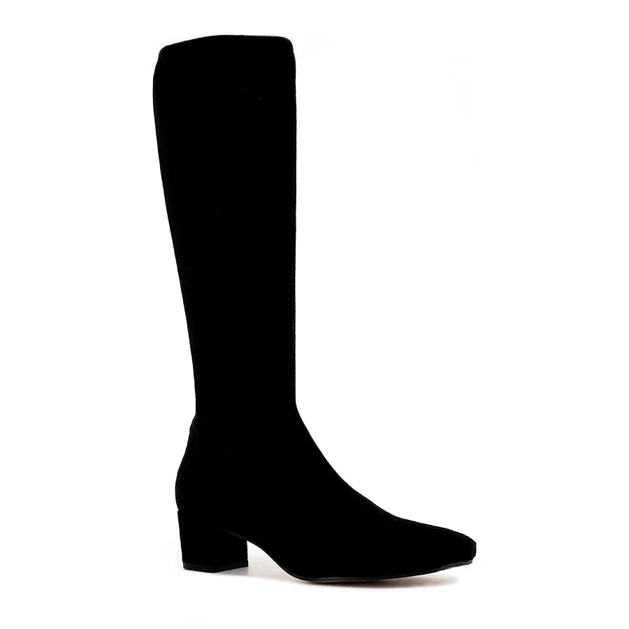 HAYLEYS - BLACK STRETCH MICROSUEDE - Image 3