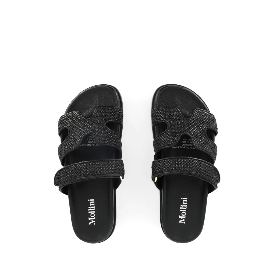 HAYZLEN - BLACK BLACK WOVEN LEATHER - Image 5