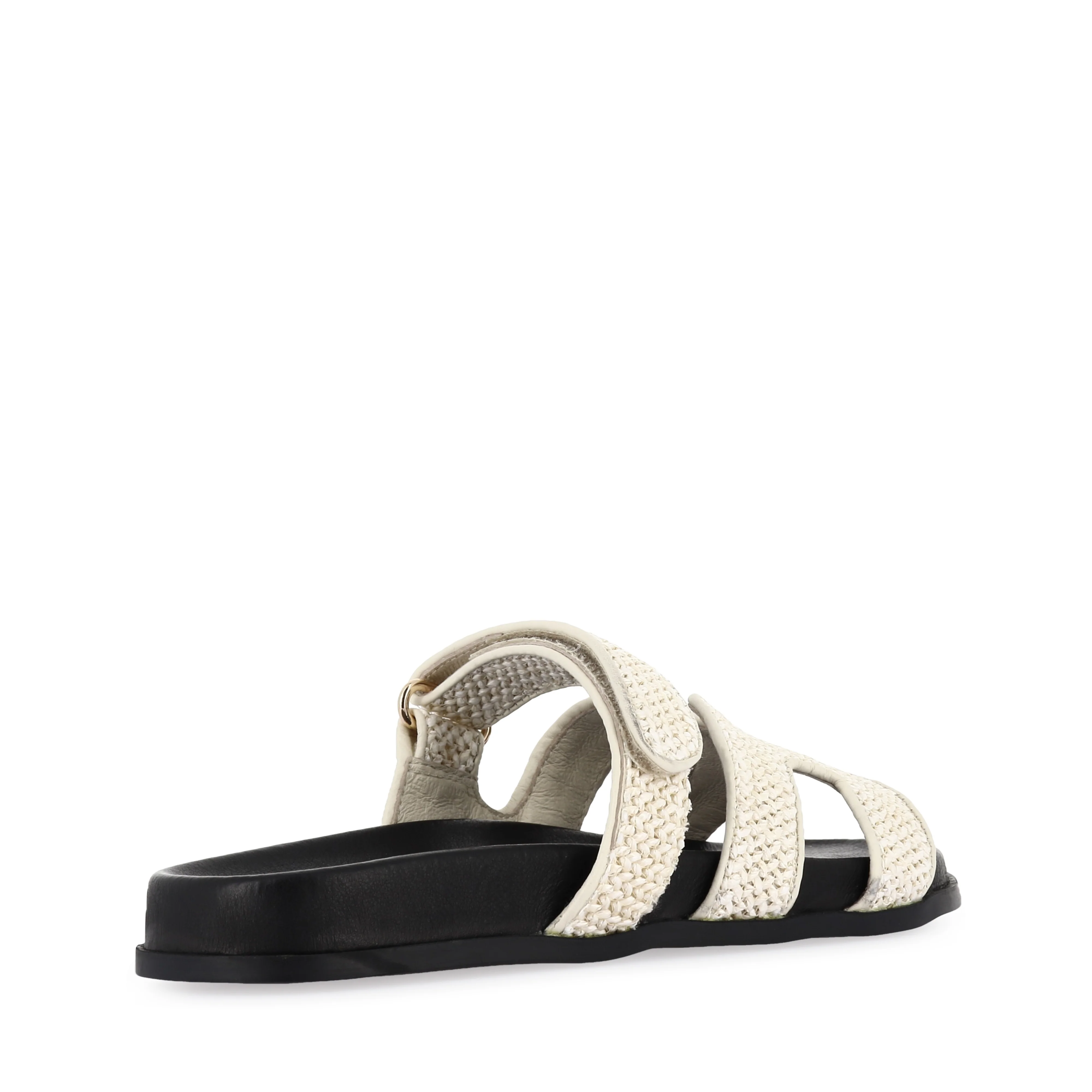 HAYZLEN - CREAM BLACK WOVEN LEATHER - Image 4