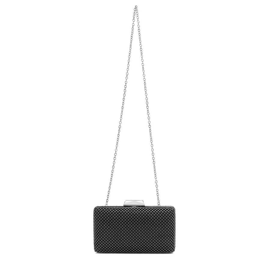 NATASHA BALL MESH CLUTCH - BLACK - Image 3