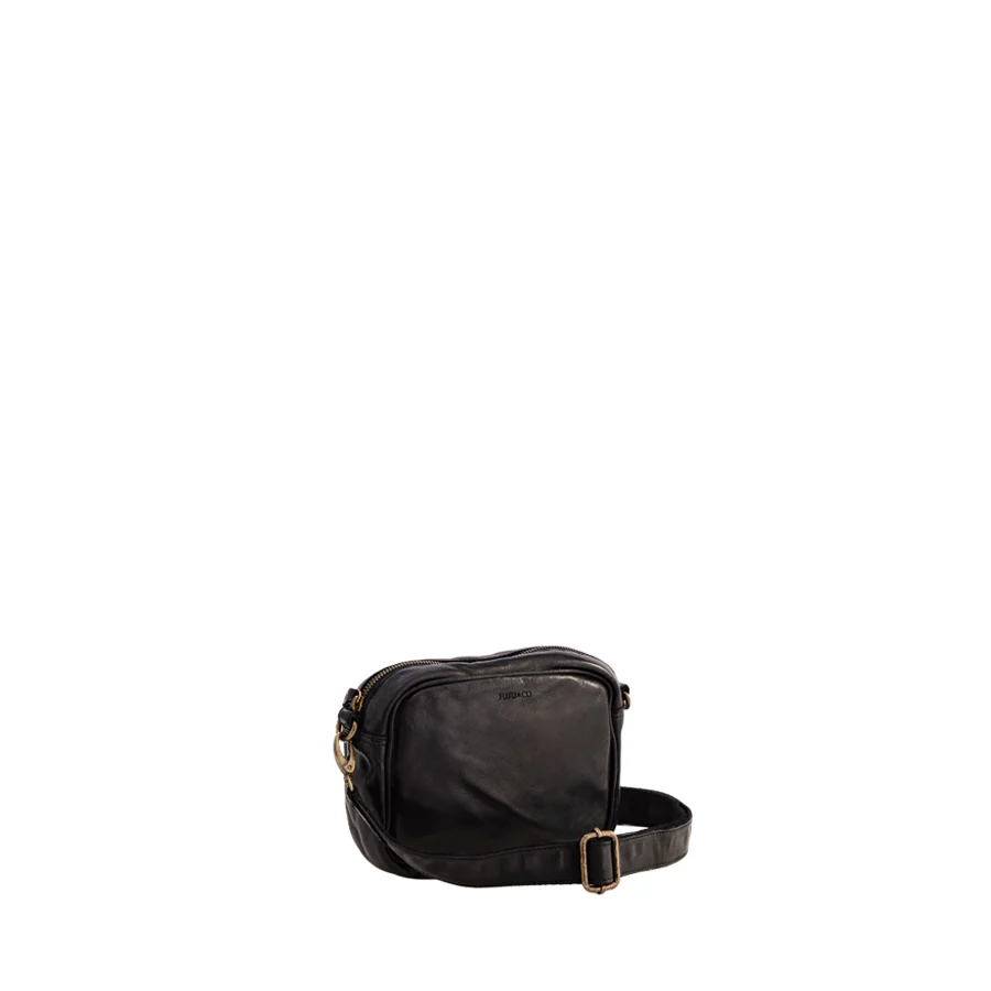 CAMERA CROSSBODY - BLACK LEATHER - Image 3