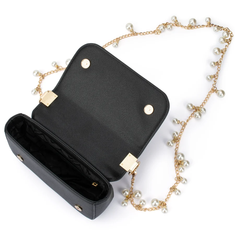 LYLA PEARL SHOULDER BAG - BLACK - Image 6