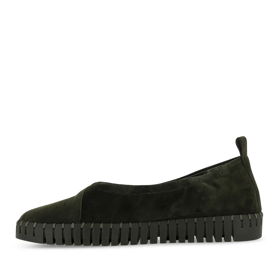 HEATON - OLIVE SUEDE LEATHER - Image 2