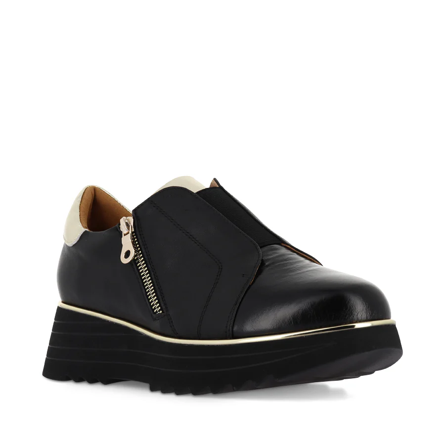 HEGGIE - BLACK PATENT LEATHER / GOLD - Image 3
