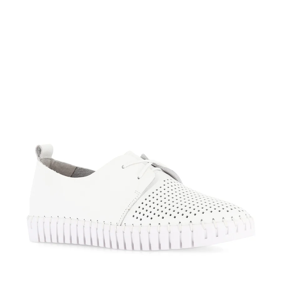 HUSTON - WHITE LEATHER - Image 3
