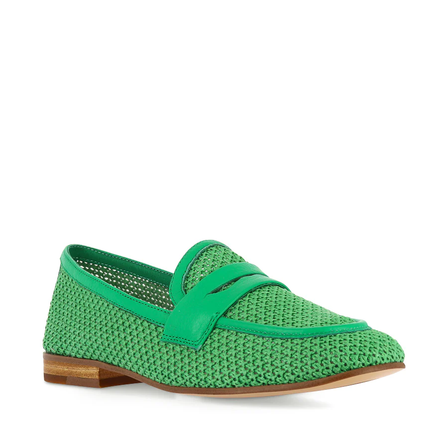 IRAS - EMERALD RAFFIA LEATHER - Image 3