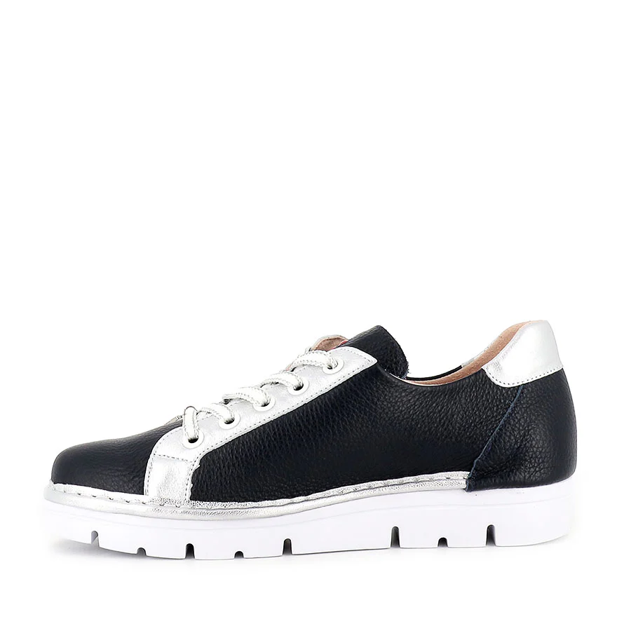 JACKIE JS-2001 - DARK NAVY/SILVER LEATHER - Image 2