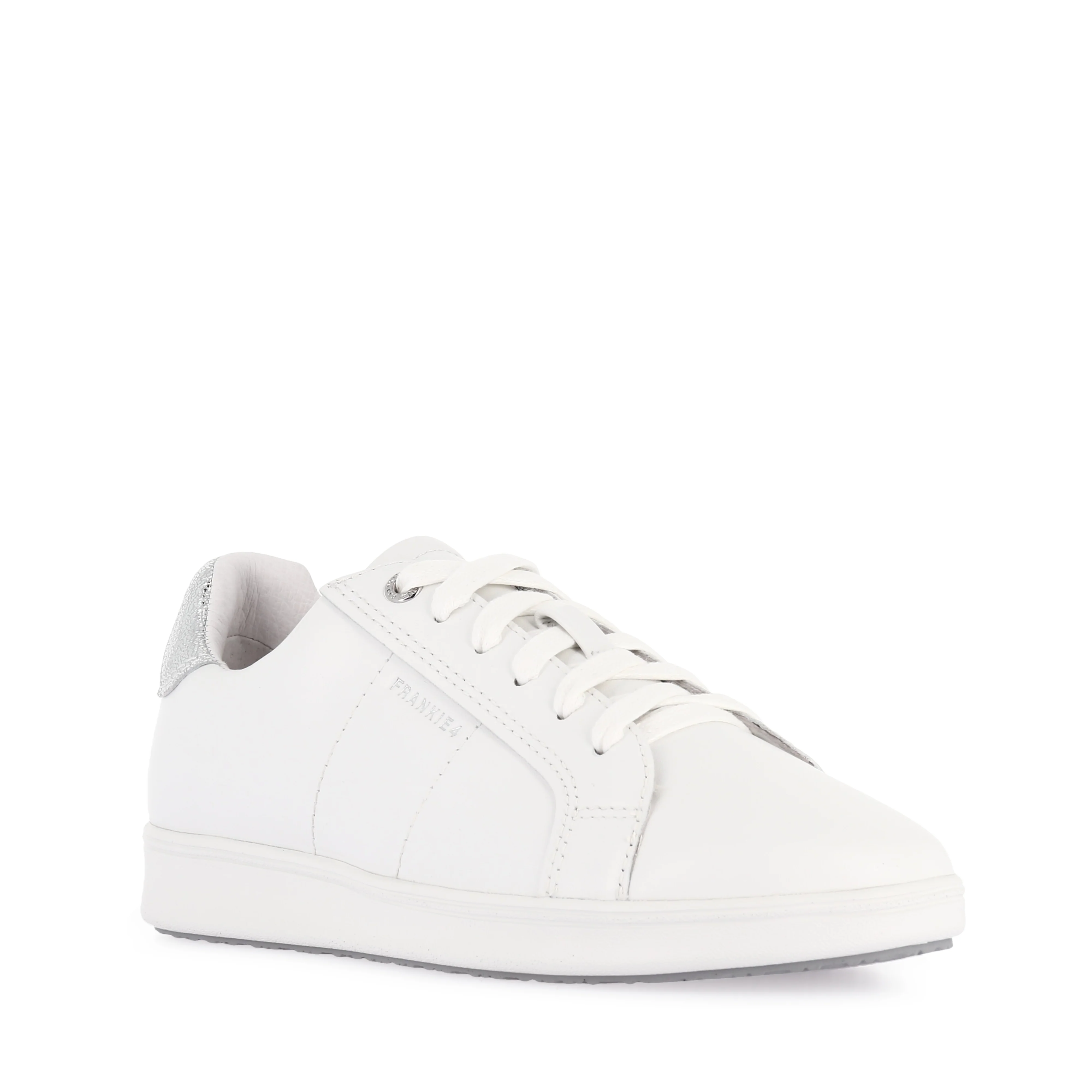 JACKIE V - WHITE/SILVER LEATHER - Image 3