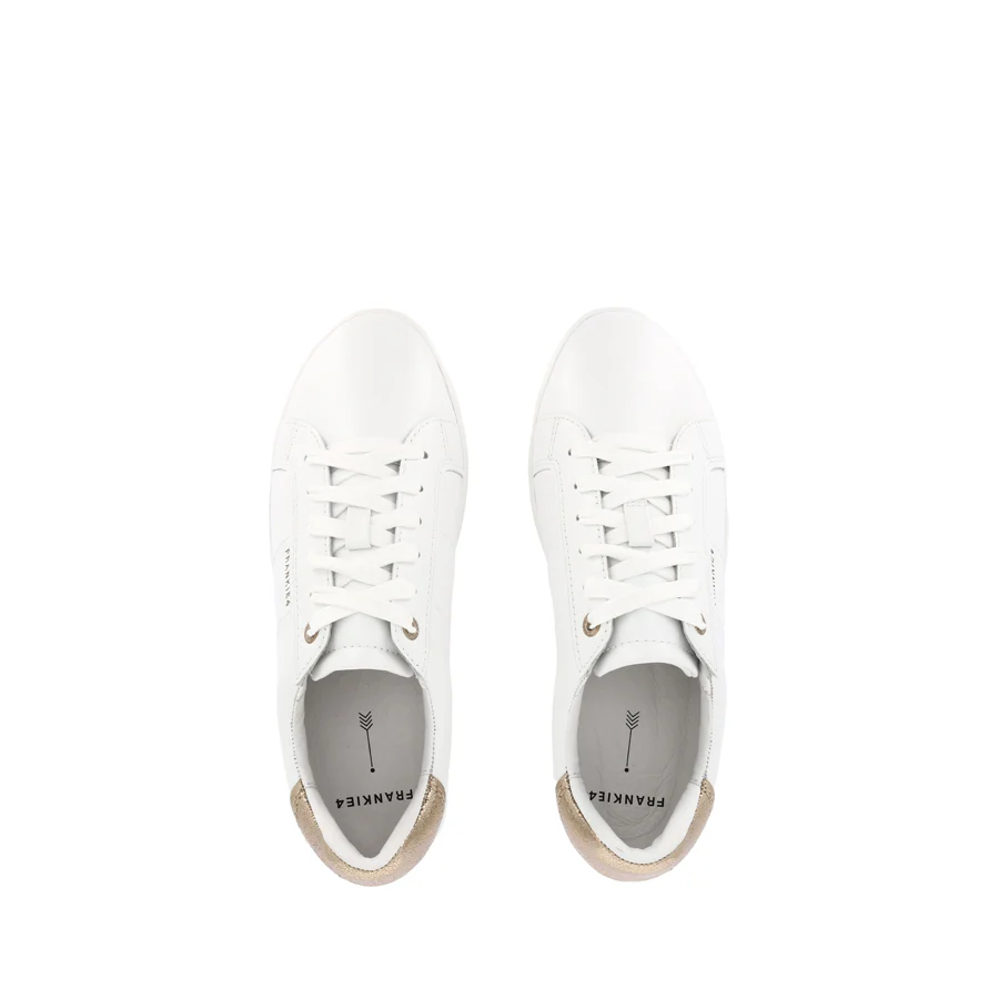 JACKIE V - WHITE/ROSE GOLD LEATHER - Image 5