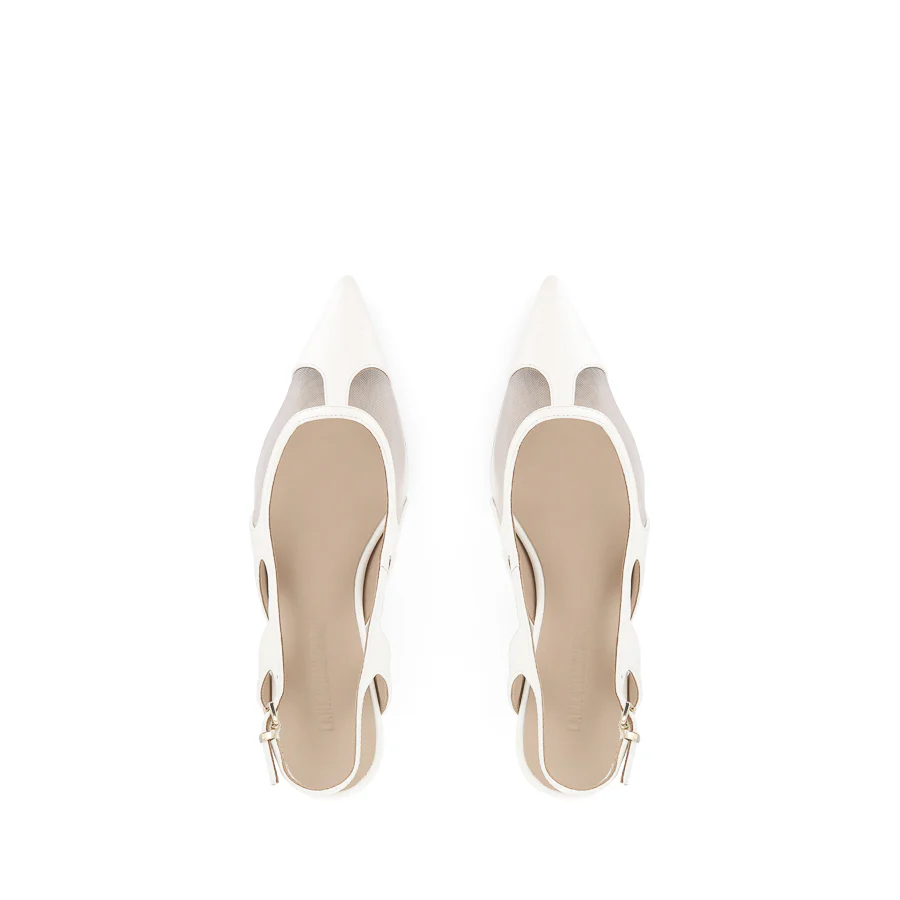 JAMIE - WHITE CROC EMBOSSED LEATHER - Image 5