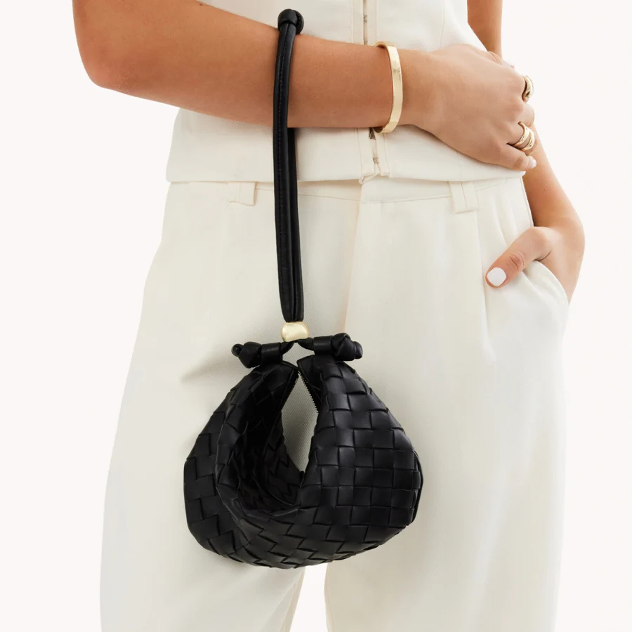 KACEY HANDLE BAG - BLACK - Image 2