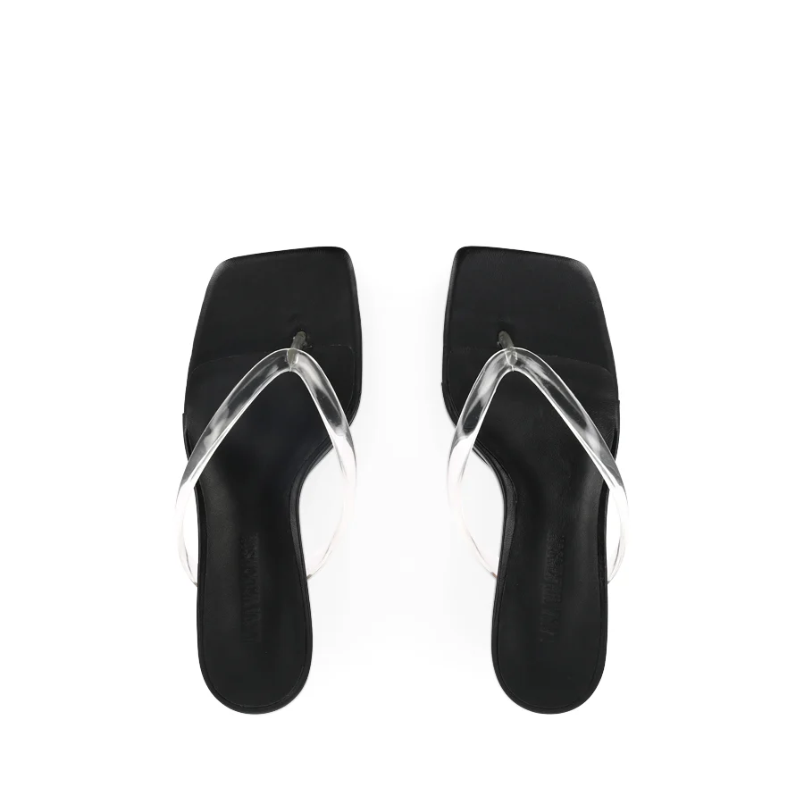 KEELEY SANDAL - BLACK LEATHER - Image 5