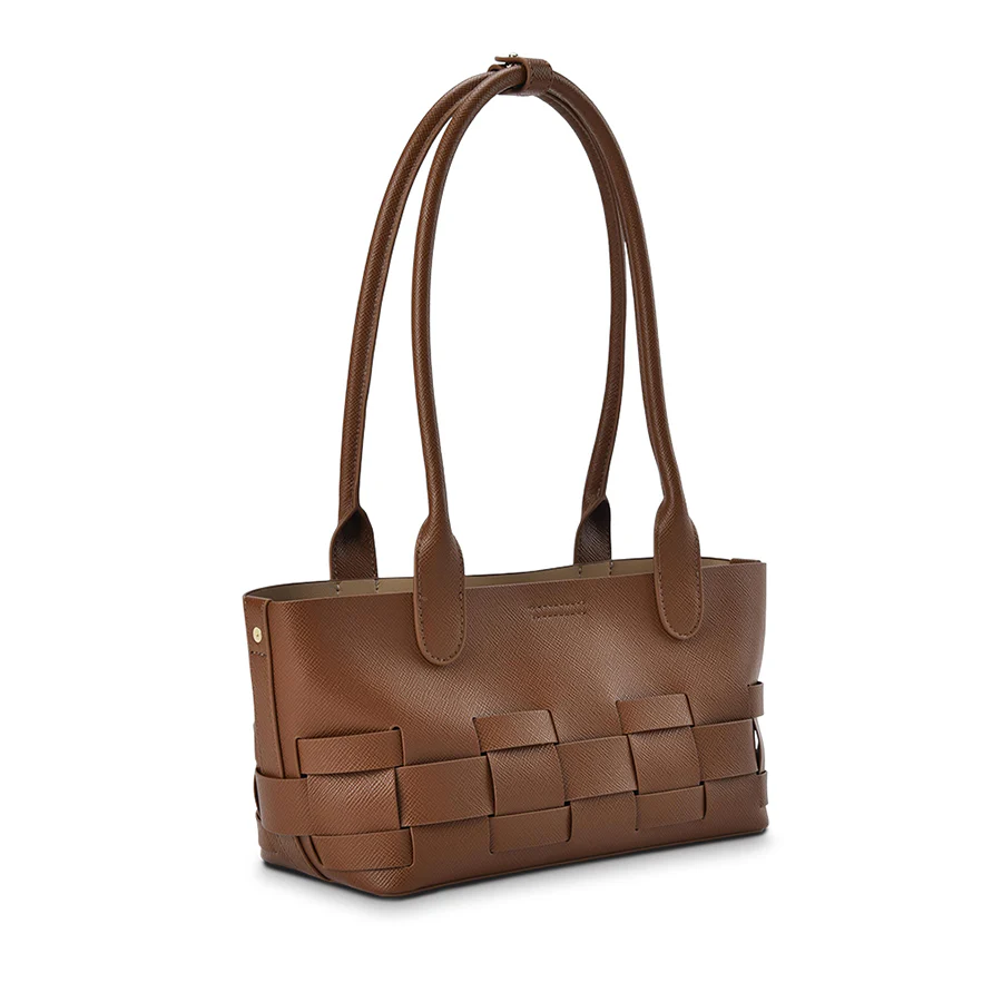 KENLEY EAST-WEST BAG - TAN SAFFIANO - Image 3