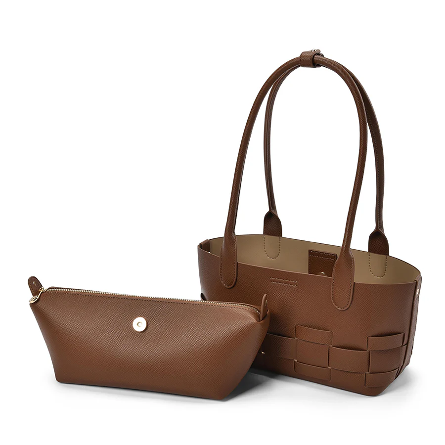 KENLEY EAST-WEST BAG - TAN SAFFIANO - Image 6
