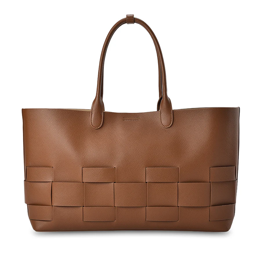 KENSINGTON TOTE - TAN SAFFIANO